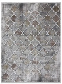 Moderný koberec LUCE 75 vzor Marocký vintage - Štrukturálny sivý