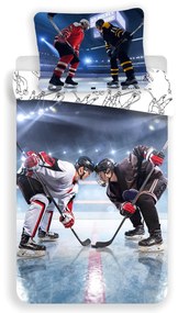 Jerry Fabrics Ľadový Hokej ,140x200/70x90 cm