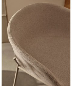 Béžová barová stolička (výška sedadla 65 cm) Yvette – Kave Home