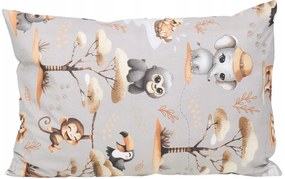 Detské bavlnené obliečky do postieľky 120x90 cm BABYMAM PREMIUM - Dobrodružstvo v džungli