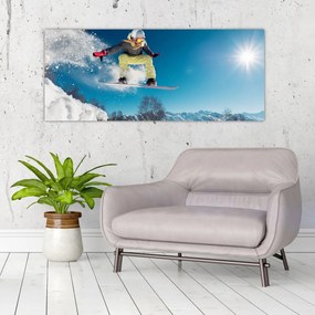 Obraz - Snowboardista (120x50 cm)