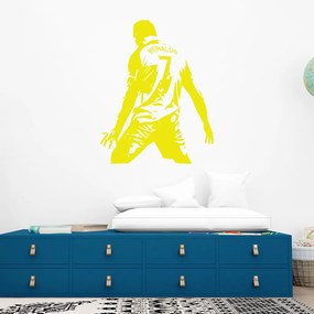 Veselá Stena Samolepka Futbalista Ronaldo Farba: žlutá, Veľkosť: 40 x 51 cm