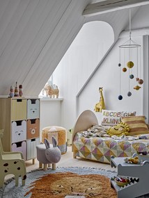 Bloomingville Detská drevená stolička Ibber Grey
