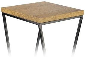 STOJAN NA KVETINÁČ LOFT7 100X24X24 CM ČIERNA/HNEDÁ