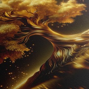 Obraz žiariaci strom života v noci