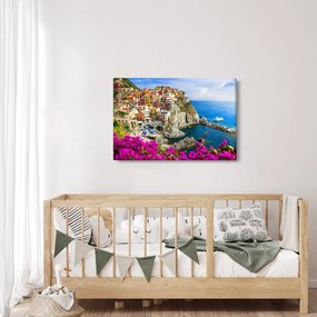 Obraz - Talianska dedinka Manarola (90x60 cm)