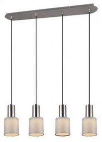 Trio - Luster na lanku WAILER 4xGU10/5W/230V šedá