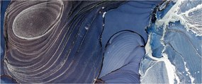 Obraz - Mramorovaný atrament (120x50 cm)