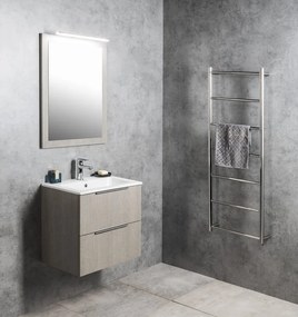 Sapho Sapho, CIRASA umývadlová skrinka 59,3x64x46cm, dub strieborný, CR601-1111