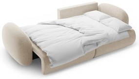 Béžová ženilková rozkladacia/s úložným priestorom rohová pohovka Tonale – Cosmopolitan Design