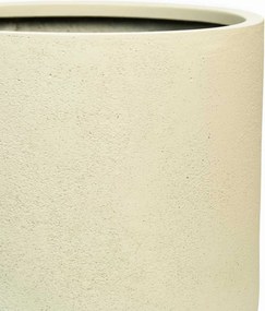 Okrúhly kvetináč CHICO, sklolaminát, priemer 40 x výška 40 cm, krémový