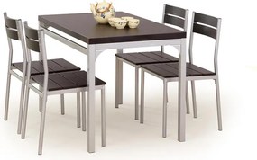 Jedálenský set Benua (pre 4 osoby) (wenge). Vlastná spoľahlivá doprava až k Vám domov. 769102