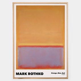 Plagát Orange, Blue, Red | Mark Rothko