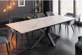 Rozkladací jedálenský stôl Eternity 41218 180/225x90cm Ceramik white marble  - Komfort-nábytok