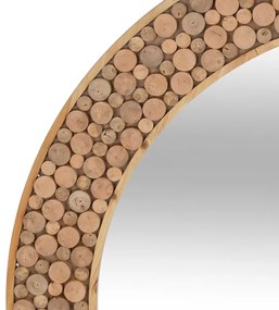 Atmosphera - Nástenné zrkadlo ANOKI pr. 99 cm eukalyptus