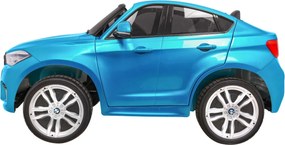 Ramiz Elektrické autíčko BMW X6M XXL pre 2 deti lakované modré SUV + diaľkové ovládanie