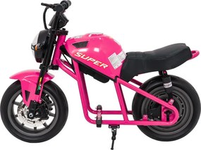 Elektrická motorka SUPERMOTO ružová