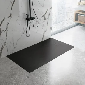 Rea Magnum Black, SMC sprchová vanička 100x80x2,5 cm, čierna, REA-K3330