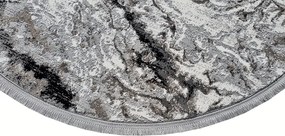 DC Koberec Exclusive kruh 100 sivá čierna Rozmer: Ø 100 cm (kruh)