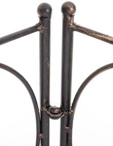 Kovová polica regál Irm - Bronzová