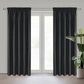 ZÁVES NA PÁSKE RITA 140X270 CM 140X270 CM ČIERNA