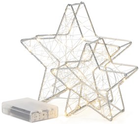 Dekoračné LED hviezdy, 2 ks, malé