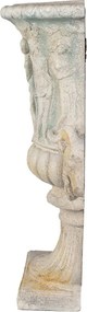 Zelený antik nástenný kvetináč v barokovom štýle Baroque - 50*25*81 cm