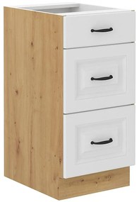 Kuchynská skrinka Stilo biela matná/artisan 40D 3S BB