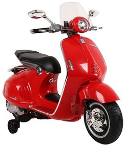 LEAN CARS Elektrická motorka Vespa GTS 300 červená 2x45W 2x6V4,5Ah - 2022