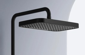Rea Bari, sprchový set s hlavovou a ručnou sprchovou hlavicou, čierna matná, REA-P0891