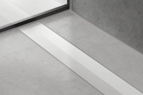 Hansgrohe RainDrain Flex, vrchná sada sprchového žľabu 900, skracovateľný, pre inštaláciu voľne na plochu, biela matná, HAN-56045700