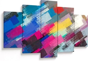 Obraz - Farebné ťahy štetcom (150x105 cm)