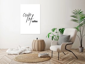 Artgeist Obraz - Cup of Coffee (1 Part) Vertical Veľkosť: 20x30, Verzia: Na talianskom plátne