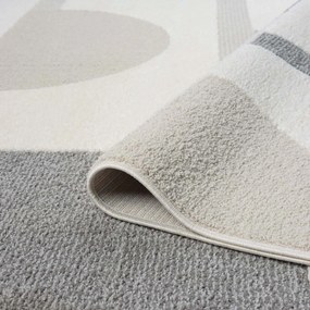 Dekorstudio Moderný okrúhly koberec LOUNGE 9992 - sivý Priemer koberca: 160cm