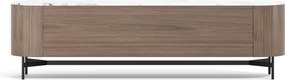 TV stolek Silario 220 cm ořech/mramor