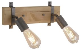 Leuchten Direkt 13472-79 - Nástenné bodové svietidlo SLAT 2xE27/40W/230V