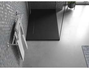 Mexen Egon, SMC obdĺžniková sprchová vanička 140 x 90 cm, čierna, 4R709014
