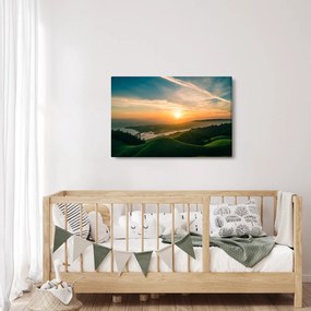 Obraz východu slnka nad morom (90x60 cm)