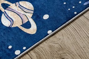 Detský koberec protišmykový BAMBINO 61580 modrý / oranžový