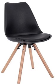 Súprava 4 stoličiek „New Trend Black", 49 x 54 x 83,5 cm