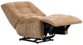 Svetlohnedé polohovacie menčestrové relaxačné kreslo Hein – WOOOD