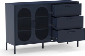 Tmavomodrá komoda 140x90 cm Diora – Marckeric