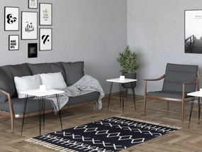 Set 3ks. konferenčných stolíkov Novidi (čierna + biela). Vlastná spoľahlivá doprava až k Vám domov. 1094324