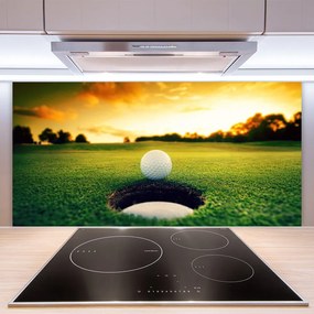 Nástenný panel  Golfový loptička tráva príroda 125x50 cm