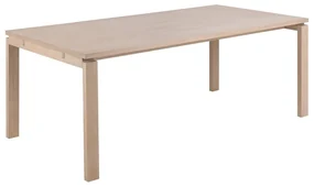 Rozkladací jedálenský stôl s doskou v dubovom dekore 100x200 cm Linley – Actona