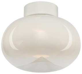 Stropné svietidlo Vaso, 1x biele sklenené tienidlo, w