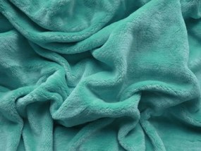 XPOSE® Mikroplyšová plachta Exclusive - svetlo tyrkysová 120x200 cm