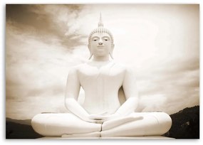 Obraz na plátně Lázně White Buddha - 90x60 cm