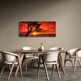 Obraz - Západ slnka (120x50 cm)