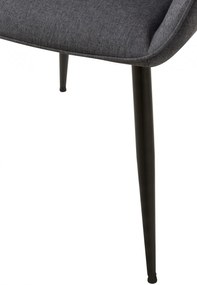 Jedálenská stolička látka Vessa - tmavošedá